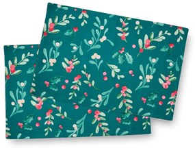 Textil tányéralátét szett 4 db-os 30x46 cm Holly and Mistletoe – Catherine Lansfield