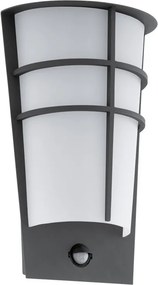 EGLO 96018 BREGANZO Fali Lámpa Mozgásérzékelővel Antracit, Fehér LED IP44