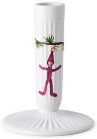 Hammershøi fehér karácsonyi kerámia gyertyatartó, magasság 12 cm - Kähler Design