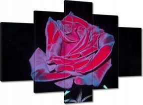 Vászonkép 150x105 Vörös rózsák a kertben