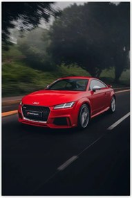 Poszter 60x90 Piros Audi Autó