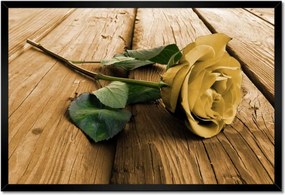 Poszterek keretben 60x40 Rózsa a deszkákon