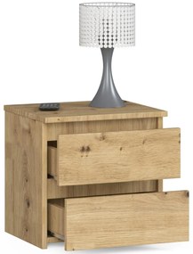 Éjjeliszekrény Cleania CL2 (artisan tölgy). 1070715