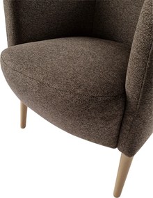 Fotel, barna/bükk, ALIEN