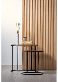 Fém tárolóasztal szett 2 db-os 26x53 cm Bocov – Light &amp; Living