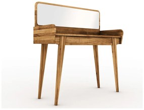 Tölgyfa fésülködőasztal tükörrel 110x45 cm Retro - The Beds