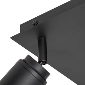 Okos fürdőszoba spotlámpa fekete négyzet alakú IP44 3 Wifi GU10 - Ducha