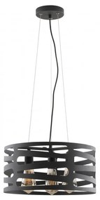 Fekete függőlámpa fém búrával Marisa – GTV