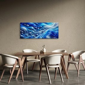 Kép – Halak a hullámokban (120x50 cm)