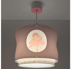 Dalber 60912 - Gyerekszobai csillár PRINCESS DANCE 1xE27/15W/230V rózsaszín