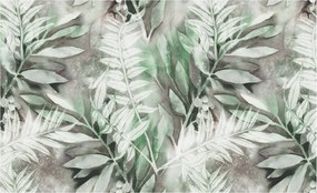 Dekoratív Fotótapéta Furnér Flizelin Akvarell levelek 416x254 Ragasztó