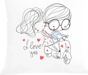 Párna párnahuzat Valentin nap Szeretlek