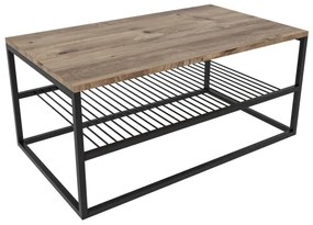 ASUDE konferenční stolek 43x95 cm, hnědá/černá