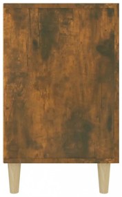 füstös tölgy színű szerelt fa tálalószekrény 100 x 36 x 90 cm