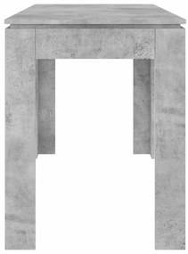 Betonszürke szerelt fa étkezőasztal 120 x 60 x 76 cm