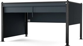 Blumfeldt Pantheon Cortina pavilon 3x4 m, időjárásálló, alumínium, porfestett, redőnyök