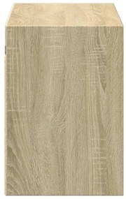 sonoma tölgy színű fali TV-szekrény LED-ekkel 100x31x45 cm
