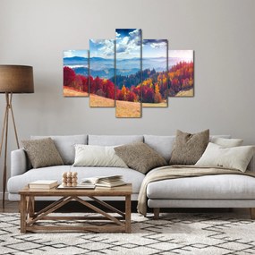 Egy kép egy színes őszi tájról (150x105 cm)