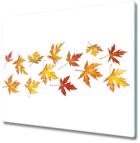 Üveg vágódeszka Őszi levelek 60x52 cm