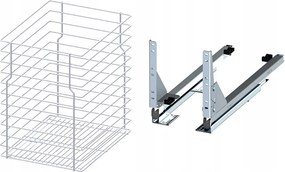 Cargo kosár alsó szekrényhez 50cm 500 Fehér 1p csendes ház Rejs teljes kihúzással