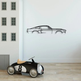 Fém fali dekoráció, 1967 Ford Mustang Shelby GT500 Silhouette