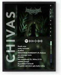 Poszter keretben Album Chivas Deathcore 20x30 cm Ajándék ötlet