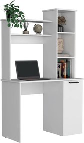 Polcos íróasztal tárolóval 98,5x45,3x162,5cm barna FUR1233-2