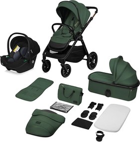 Lionelo - Kombinált 3 az 1-ben babakocsi LAYLA Green Forest