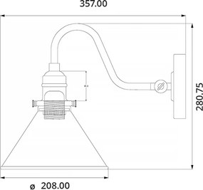Elstead Lighting PROVENCE PV1-PN Fali lámpa 1x60W/E27