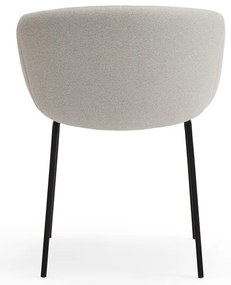 Világosszürke kárpitozott étkezőfotel Add – Teulat