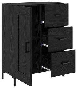 Széf fiókkal Musta tammi 69.5 x 34 x 90 cm Faanyag