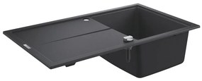 GROHE 31640AP0 – K400 kompozit mosogató, 860 × 500 mm, gránit/fekete