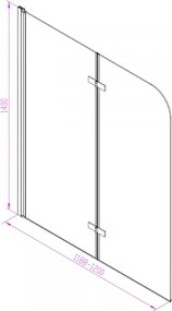 Alor 120x140 kádparaván