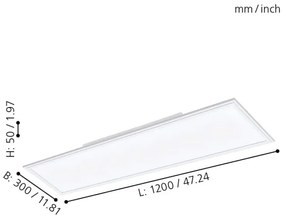 Eglo 98205 - LED Szabályozható panel SALOBRENA-A LED/30W/230V + távirányító