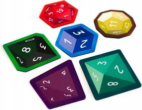 6 Db-os Poháralátét Szett Rpg Dobókocka