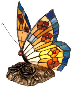 Quoizel TIFFANY ANIMAL QZ-OBUTTERFLY-TL Asztali lámpa 1x3W/G9 3000K 320LM