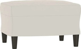 vidaXL krémszínű bársony pad 70 x 35 x 41 cm