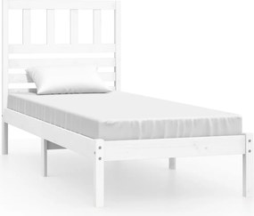 vidaXL fehér tömör fenyőfa ágy matrac nélkül 75 x 190 cm