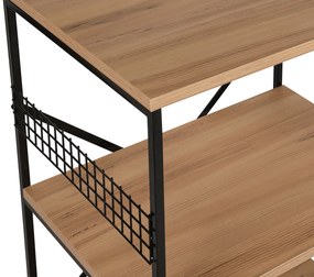 Konyhai polc Anemon - Fekete, Pine