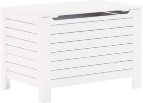 vidaXL RANA fehér tömör fenyőfa tárolóláda fedéllel 80 x 49 x 54 cm