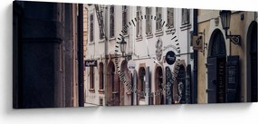 Kép - Prágai utca (órával) (90x30 cm)