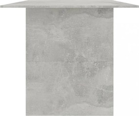 betonszürke szerelt fa étkezőasztal 180 x 90 x 76 cm