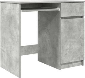 vidaXL betonszürke forgácslap íróasztal 86x49x76 cm