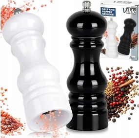 2X Bors Daráló Só Őrlő Fűszer Daráló Készlet Fűszerező