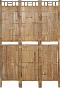 vidaXL 3 paneles bambusz térelválasztó 120 x 180 cm