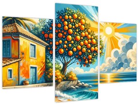 Kép - Ház narancsokkal I. (90x60 cm)