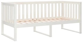 kanapéágy ágy matrac fehér 100x200 cm tömör fa fenyőfa