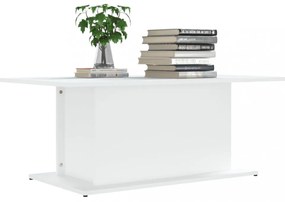 fehér szerelt fa dohányzóasztal 102x55,5x40 cm