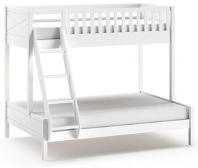 Fehér emeletes gyerekágy 140x200-90x200 cm Scott - Vipack