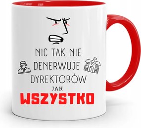 Az Igazgató Számára A Piros Bögre Mindent Idegesít A fényképes nyomtatással